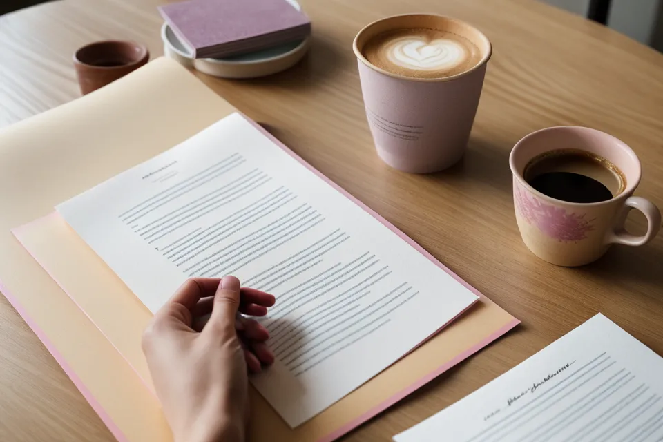 Gros plan d'une main soulignant des compétences logicielles sur un CV papier.