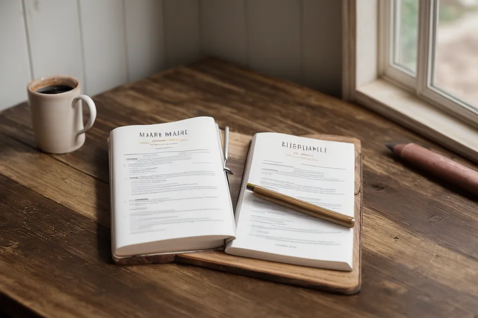 Trou sur un CV lié à un chômage de longue durée, avant la rédaction d'une nouvelle version pour la réinsertion professionnelle