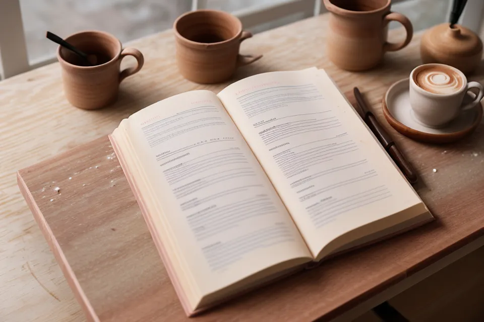 Agenda ouvert avec notes manuscrites de candidatures, organisation d'une recherche d'emploi pendant une réinsertion professionnelle