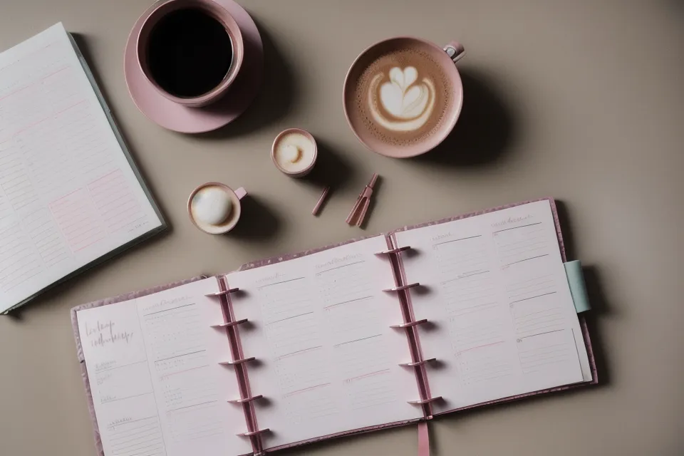 Agenda ouvert avec un rendez-vous d'entretien entouré au crayon, un repère utile pour ses conseils carrière